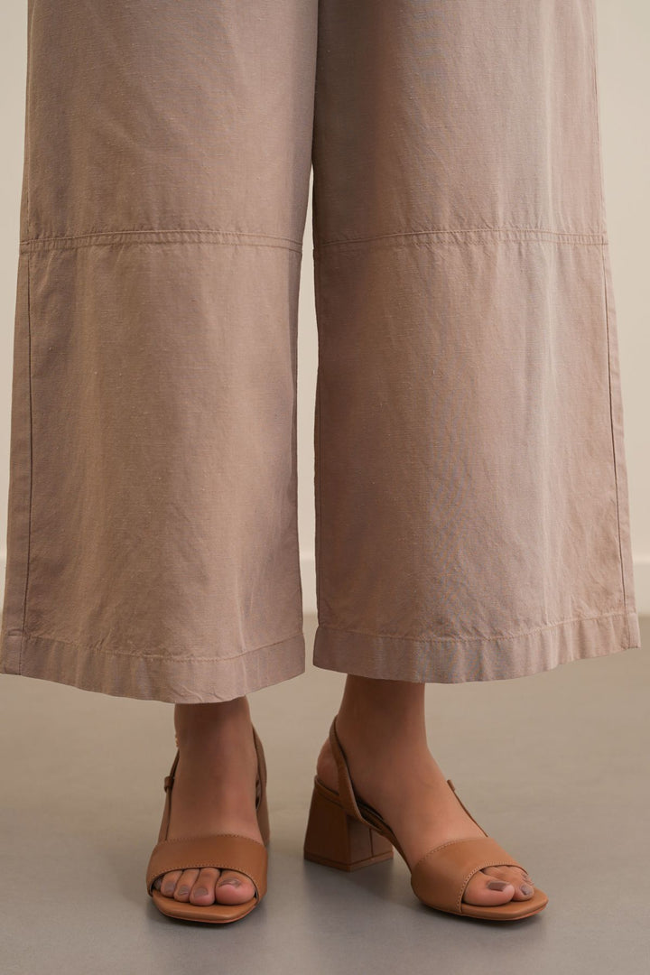 TAN MIRANO BLOCK HEEL