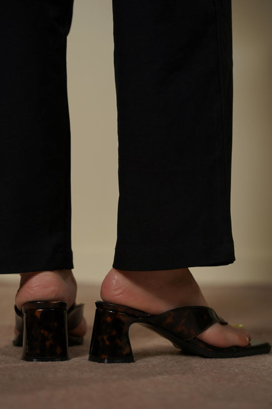 BROWN TORTOISE SHELL HEELS