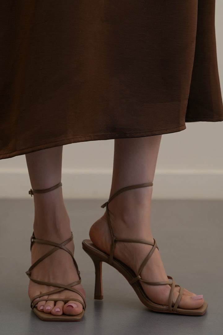 KHAKI KATIE STILETTO