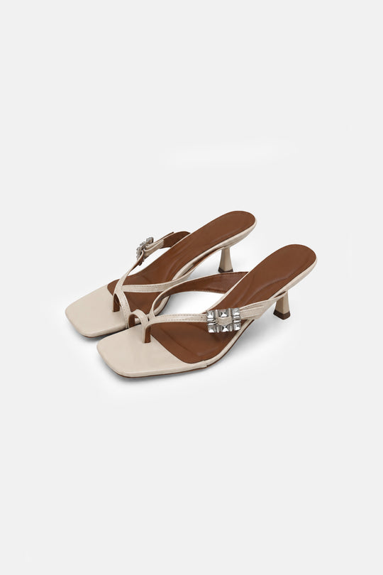 OFF WHITE ECLAT PARTY HEELS