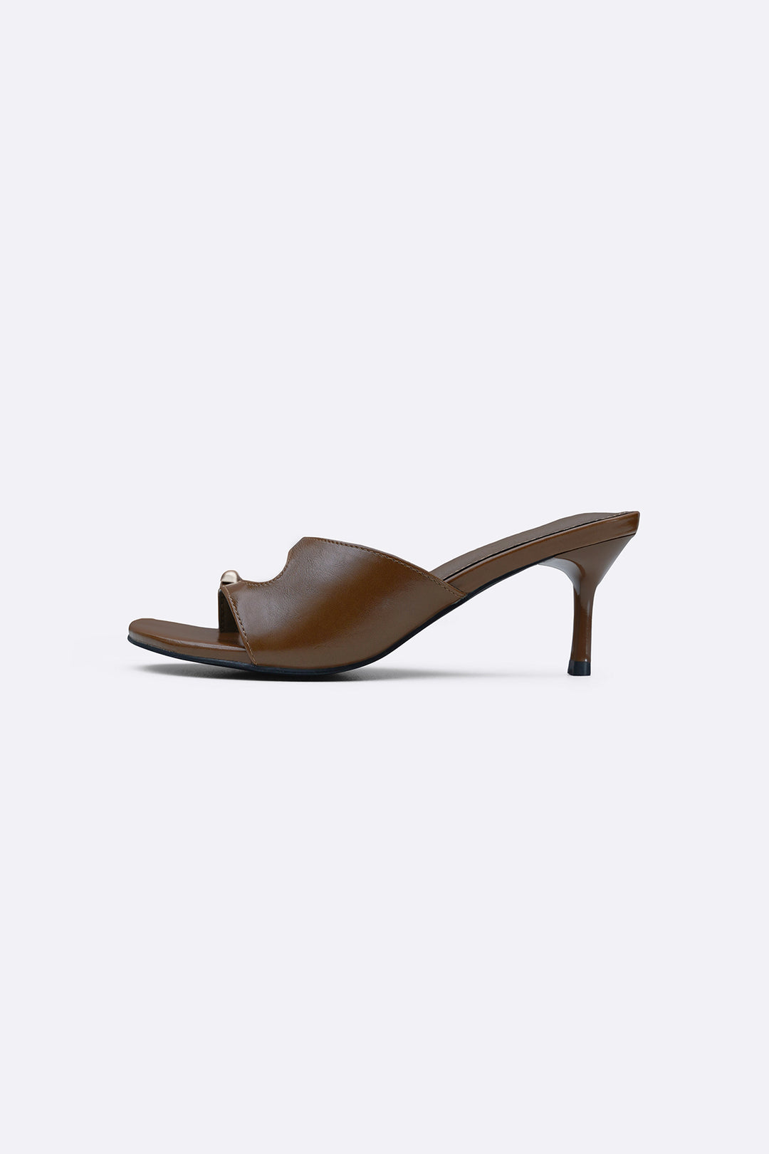 BROWN PERISSA TOE RING HEELS
