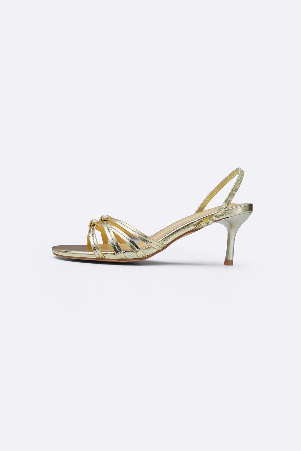 GOLD LOU SLINGBACK HEELS