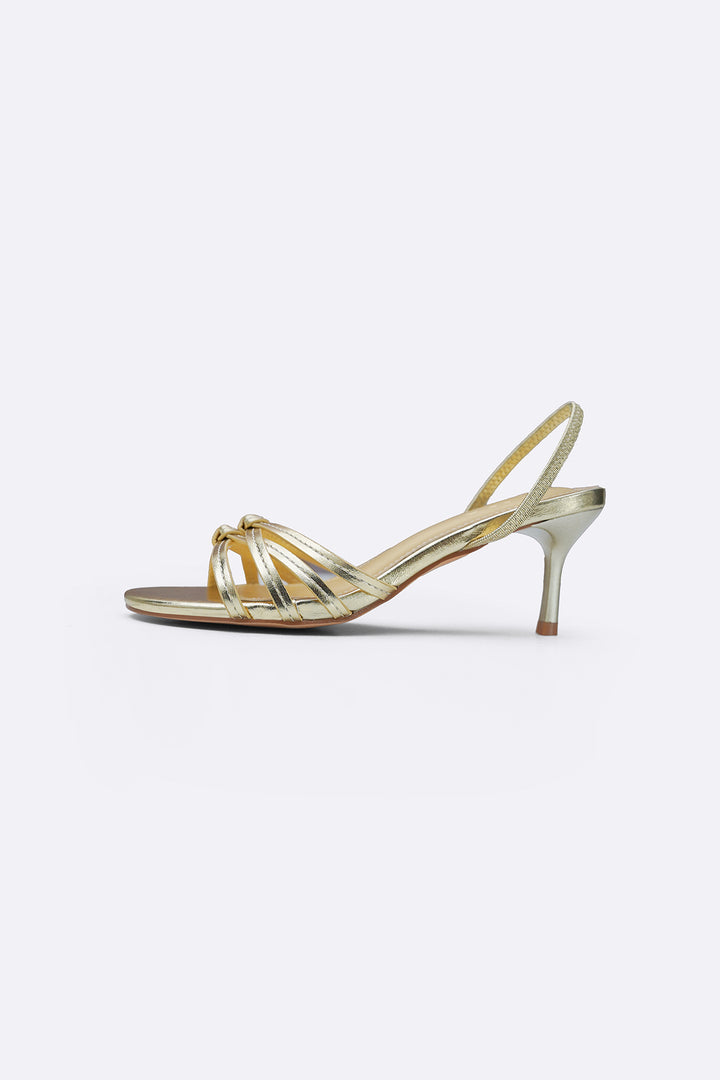 GOLD LOU SLINGBACK HEELS