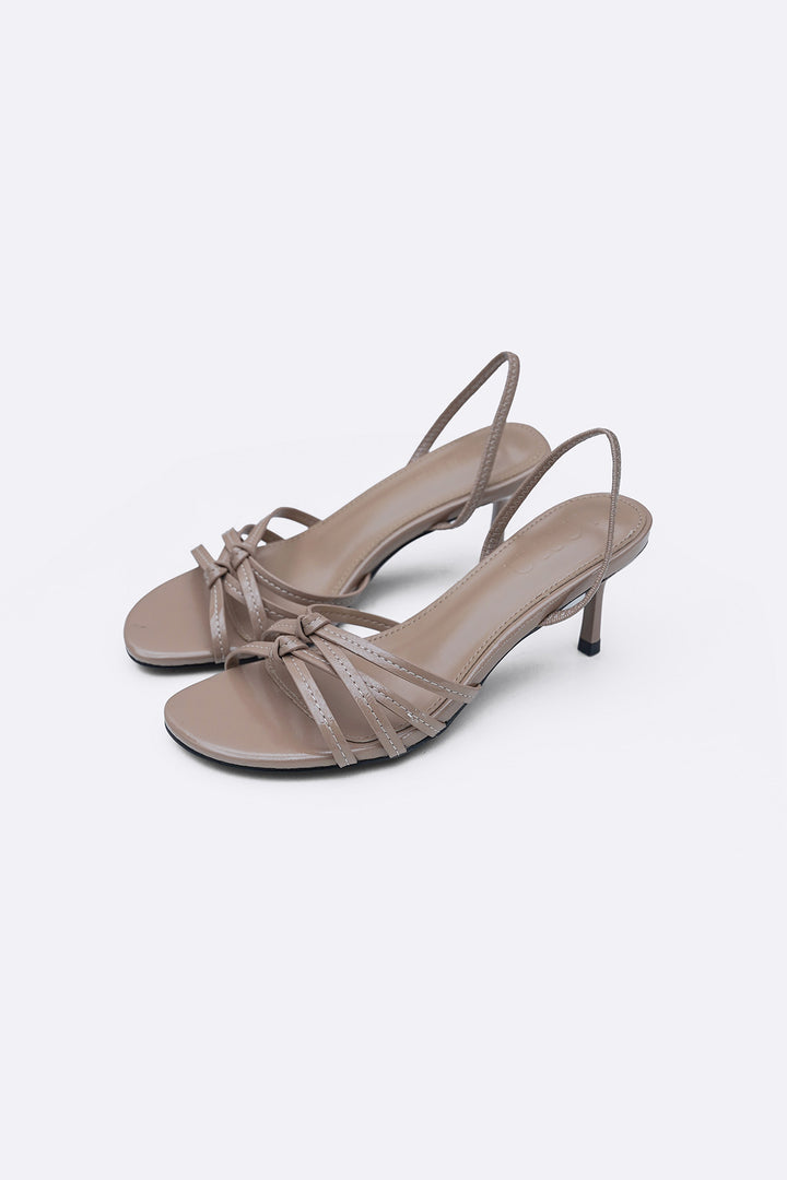 TAUPE LOU SLINGBACK HEELS