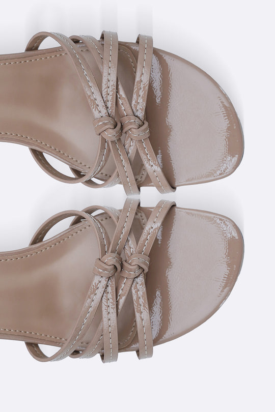 TAUPE LOU SLINGBACK HEELS