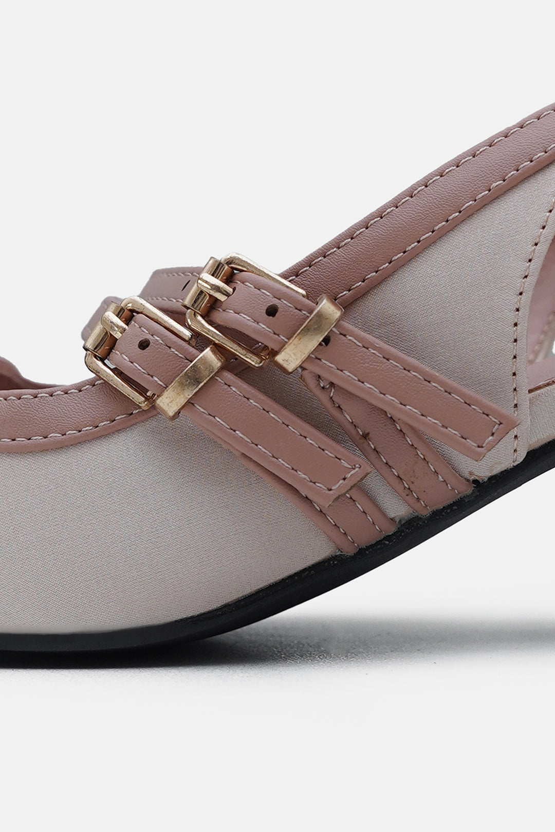 PINK SATIN BALLERINA HEELS