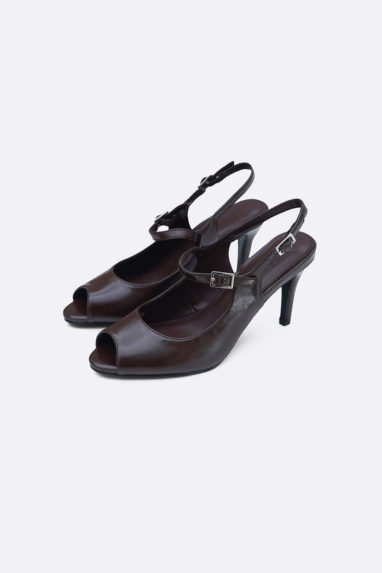COFFEE MAEVE PEEP HEELS