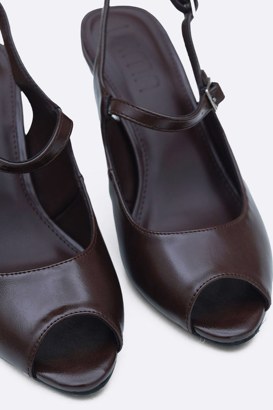 COFFEE MAEVE PEEP HEELS