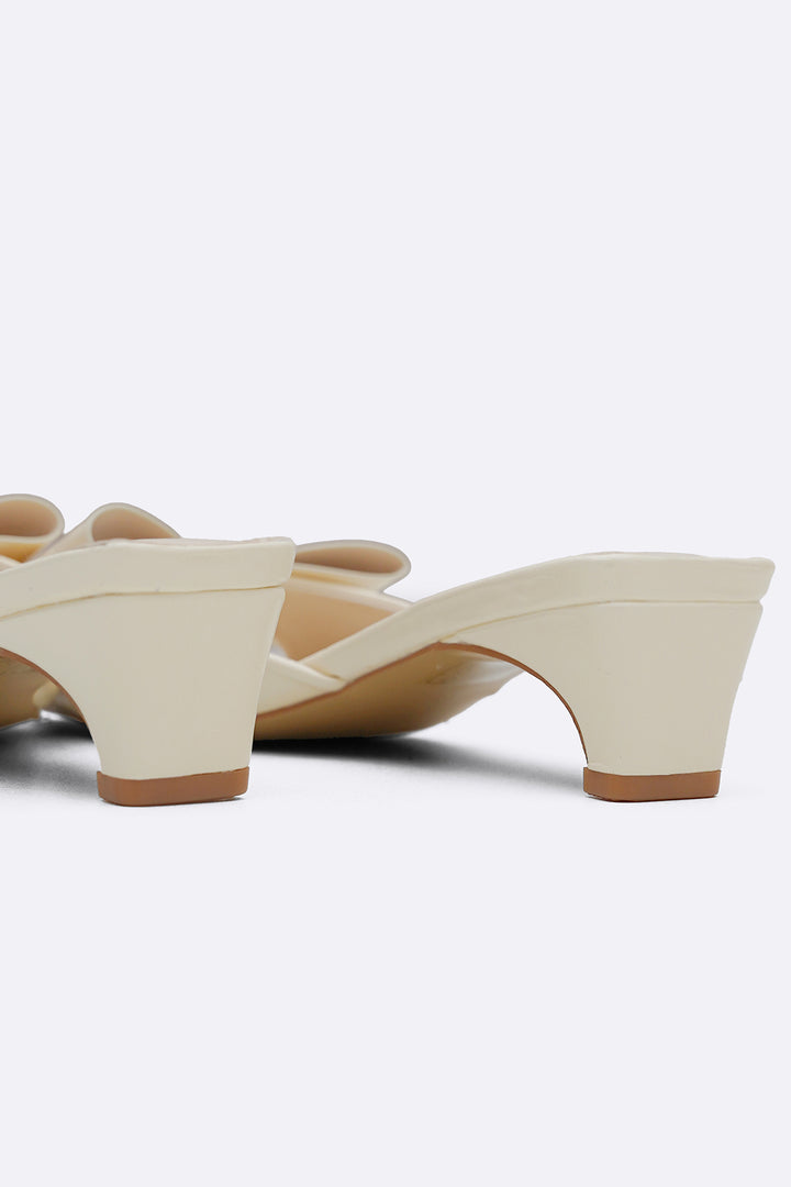 OFF WHITE BOWIE BOW HEELS