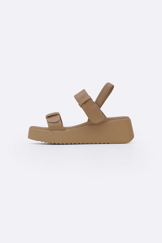 TAUPE HOLIDAY MAMA SANDALS
