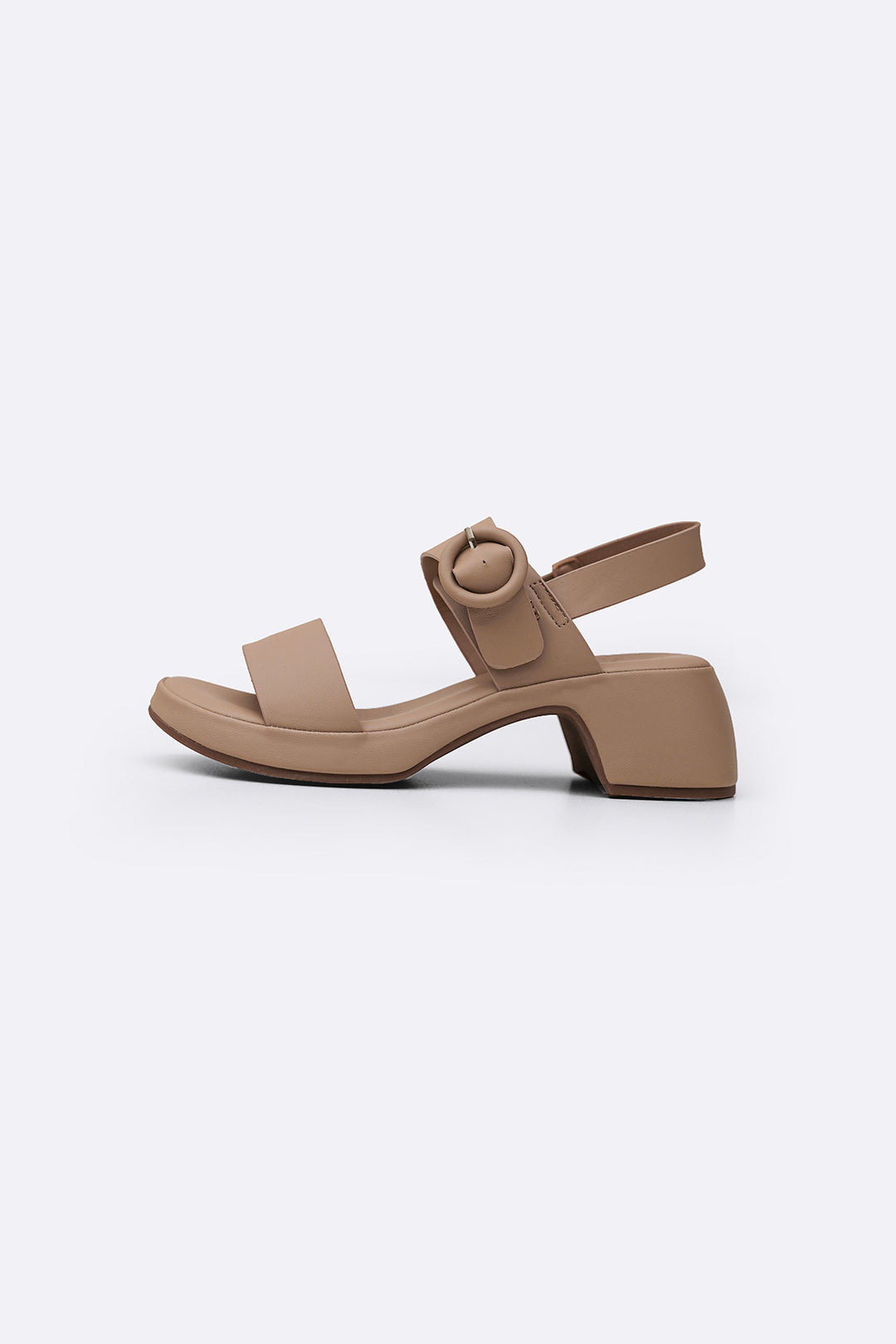 TAUPE MAMA SANDAL HEELS