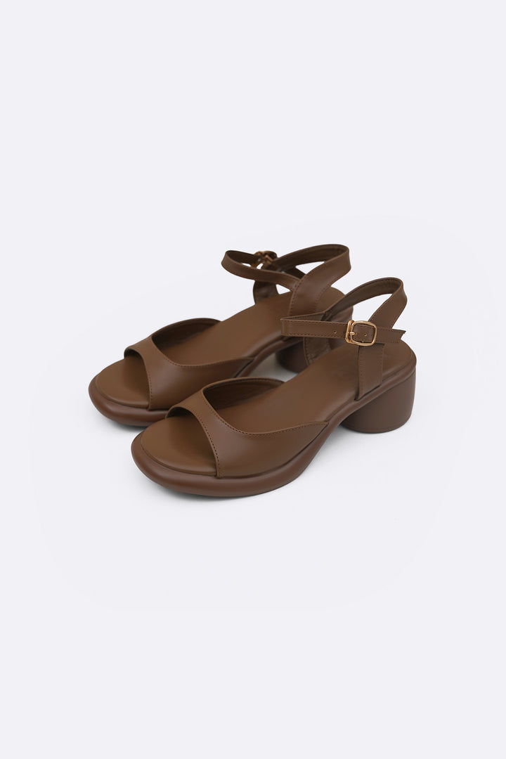 BROWN GETAWAY MAMA SANDALS