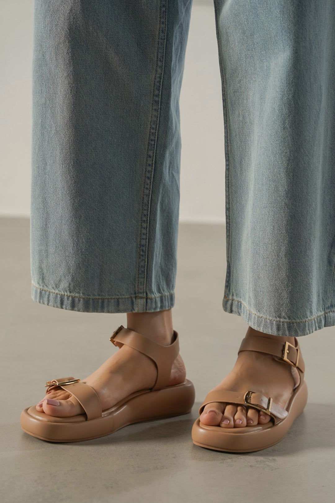 LIGHT BEIGE RODICA MAMA SANDALS
