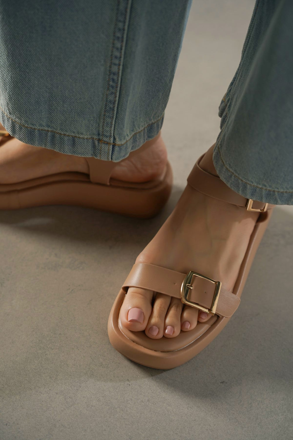 LIGHT BEIGE RODICA MAMA SANDALS