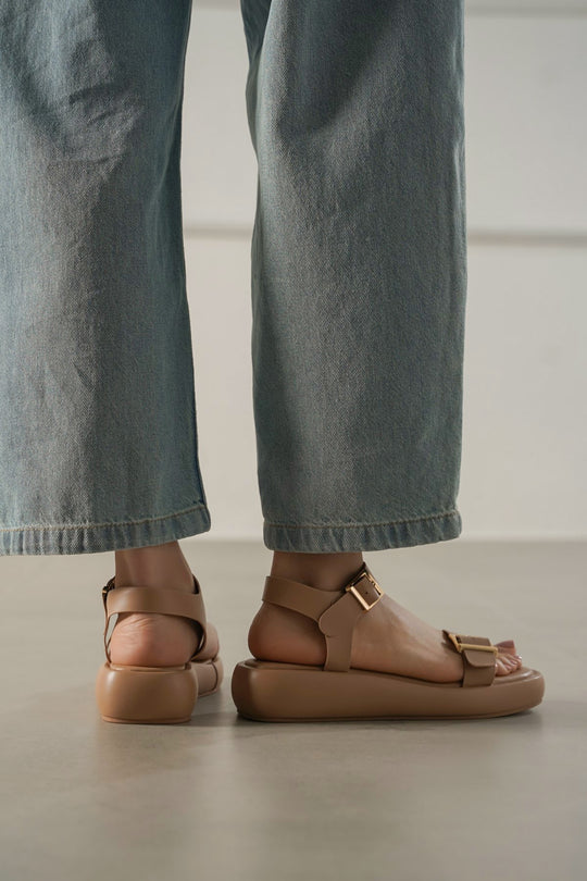 LIGHT BEIGE RODICA MAMA SANDALS