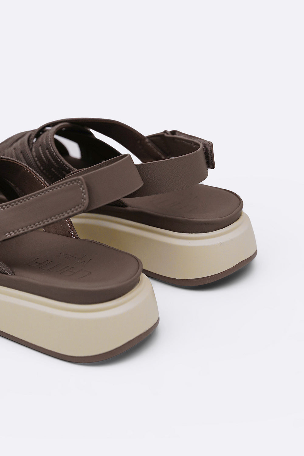 TAUPE OUTDOOR MAMA PLATFORM SANDALS