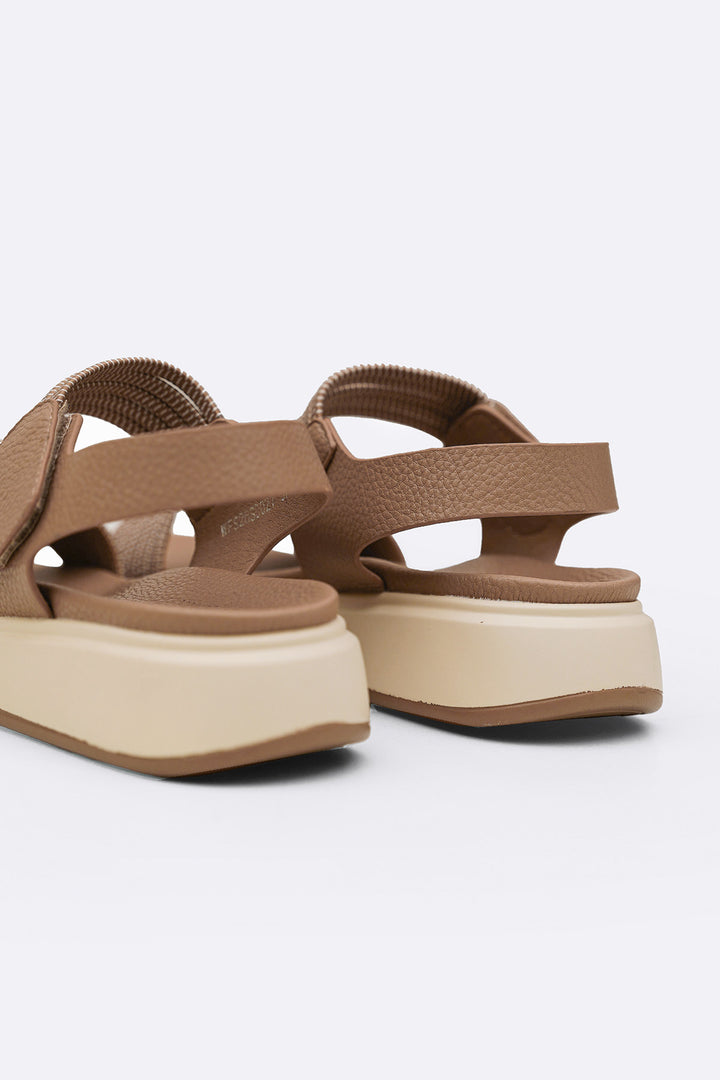 BEIGE ADJUSTABLE MAMA SANDALS