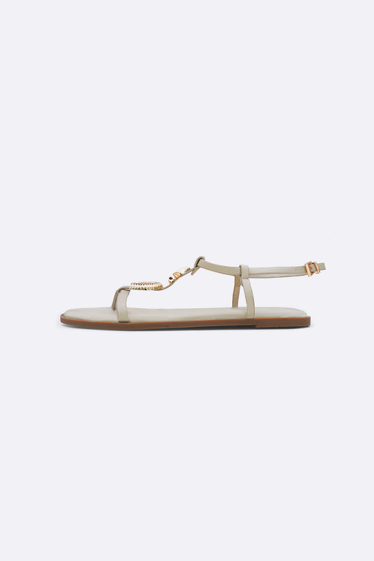 CREAM SEASIDE SANDALS