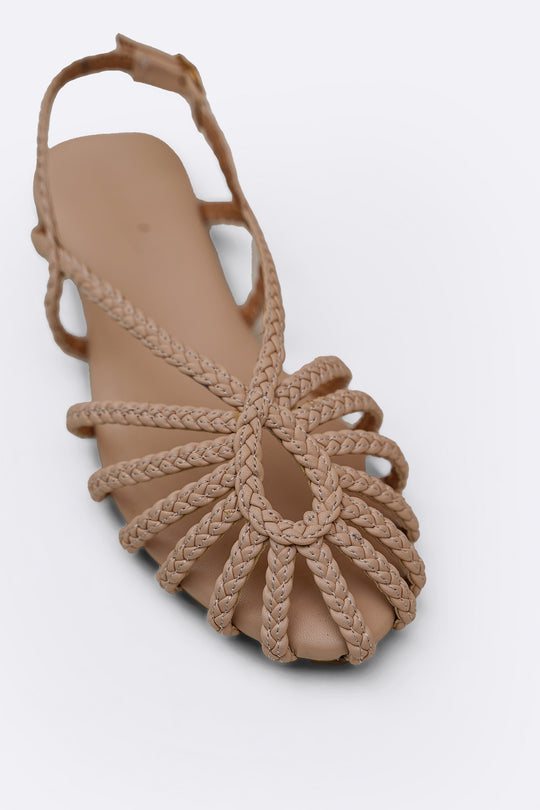 OFF WHITE RIVIERA BRAID SANDALS