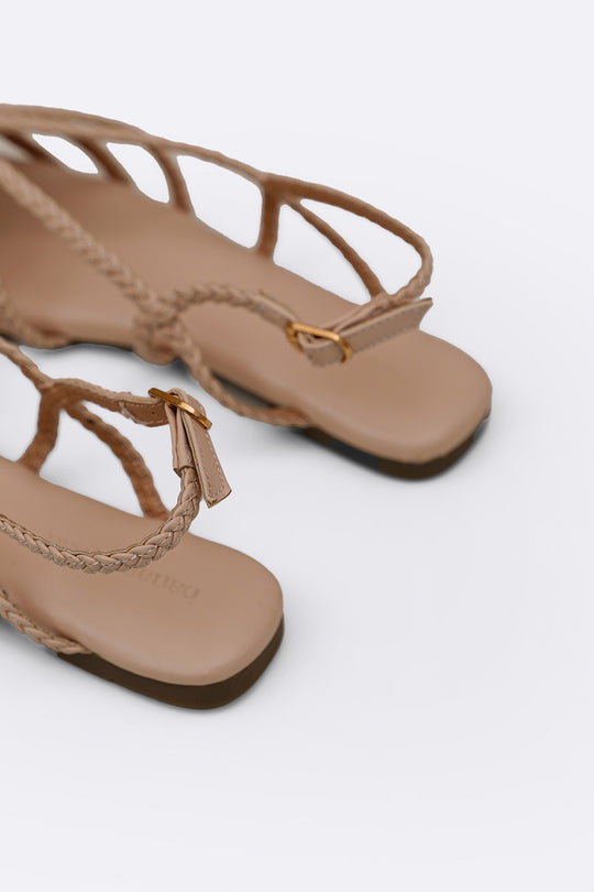 OFF WHITE RIVIERA BRAID SANDALS