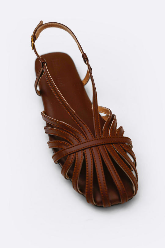 CHOCOLATE SUMMER STRAP SANDALS