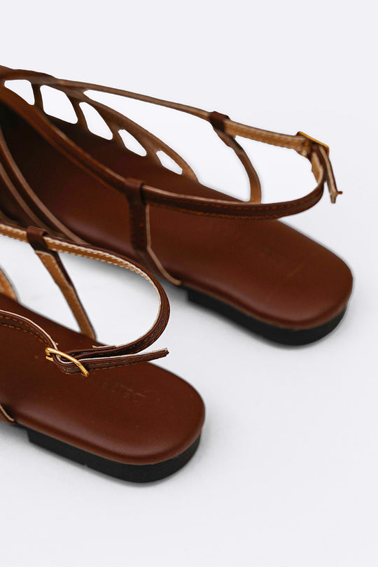 CHOCOLATE SUMMER STRAP SANDALS