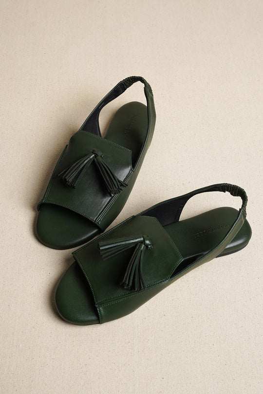 GREEN SUMMER PORT SANDALS