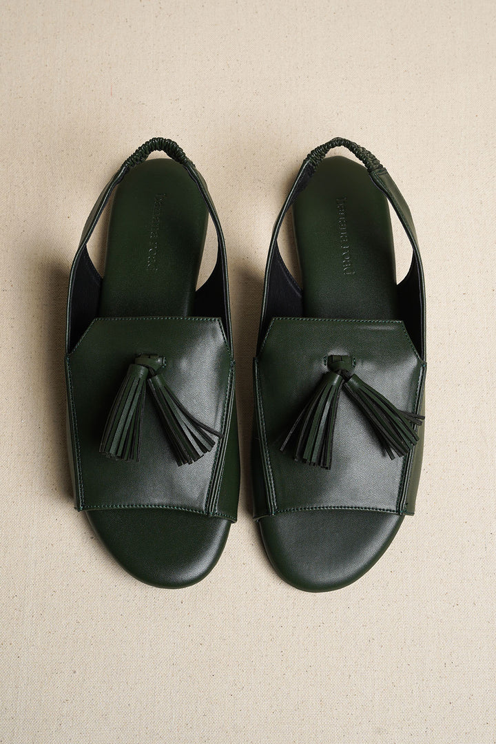 GREEN SUMMER PORT SANDALS