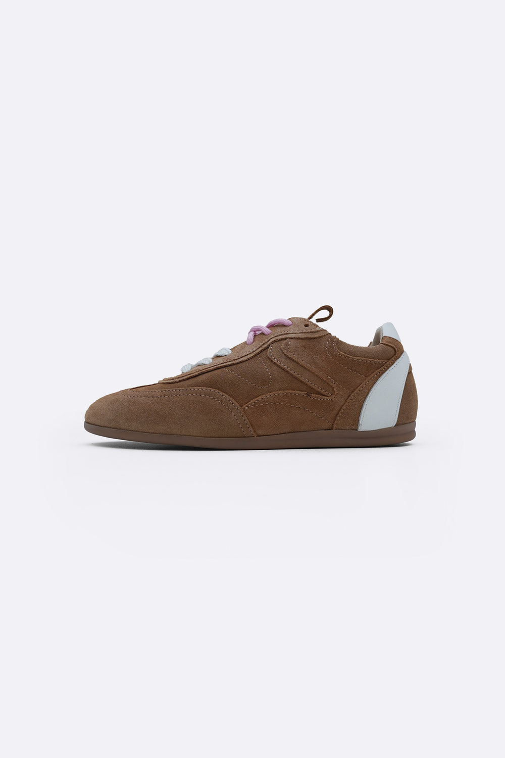 BEIGE LEATHER 2-LACE SNEAKERS
