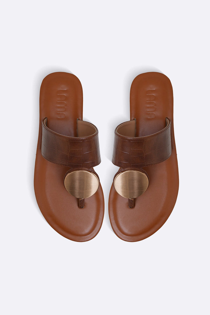BROWN SOFT SUMMER SLIDES