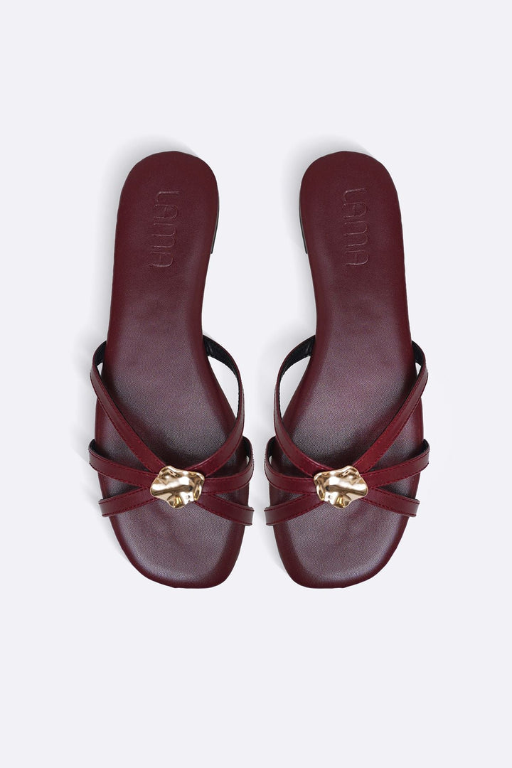 MAROON MINIMALIST FESTIVE SLIDES