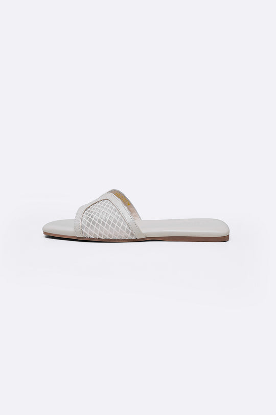OFF WHITE SOFT MESH SLIDES