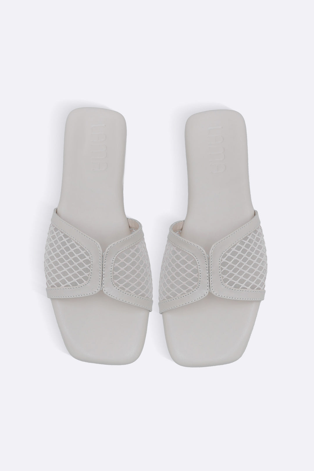 OFF WHITE SOFT MESH SLIDES