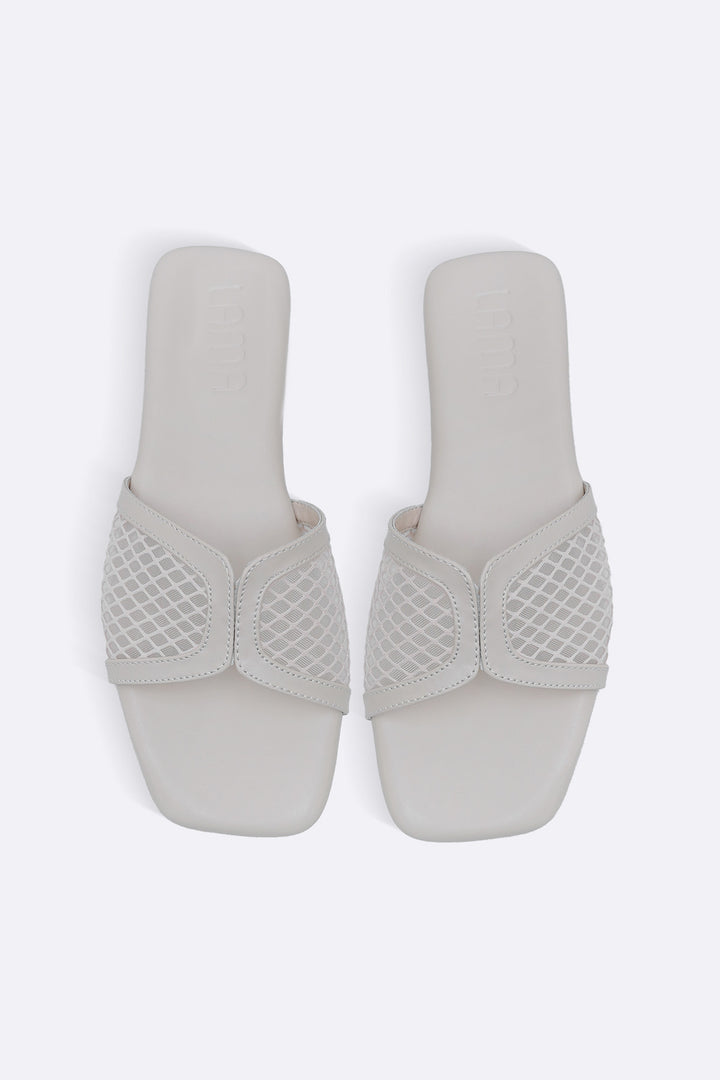OFF WHITE SOFT MESH SLIDES