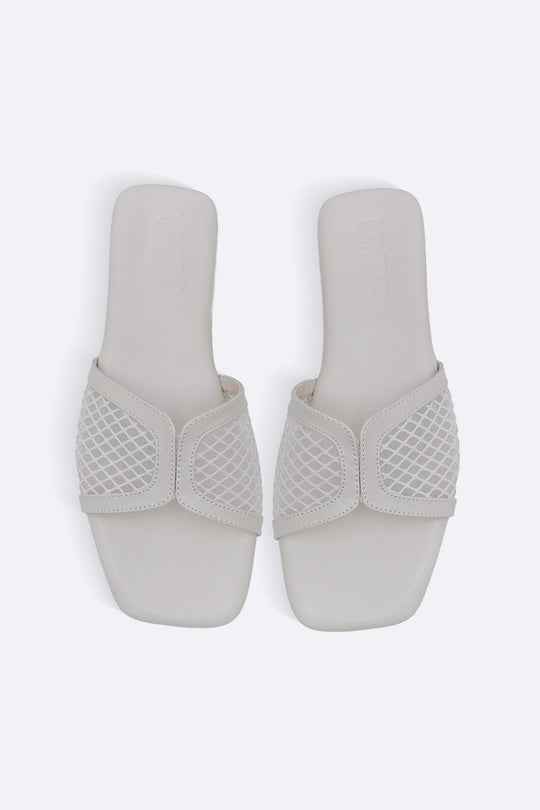 OFF WHITE SOFT MESH SLIDES