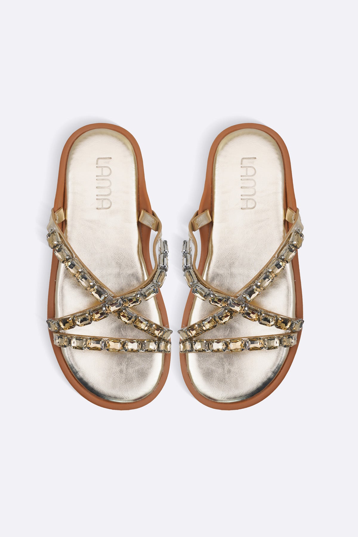 CHAMPAGNE STONE SLIDES – Lama Retail