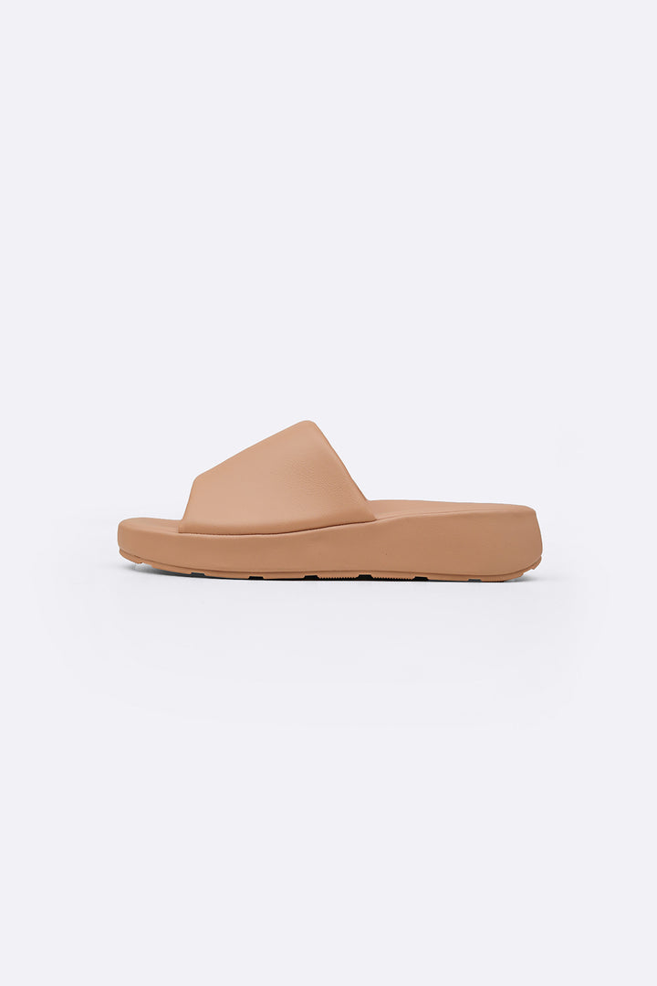 BEIGE PILLOW SOFT MAMA SLIDES