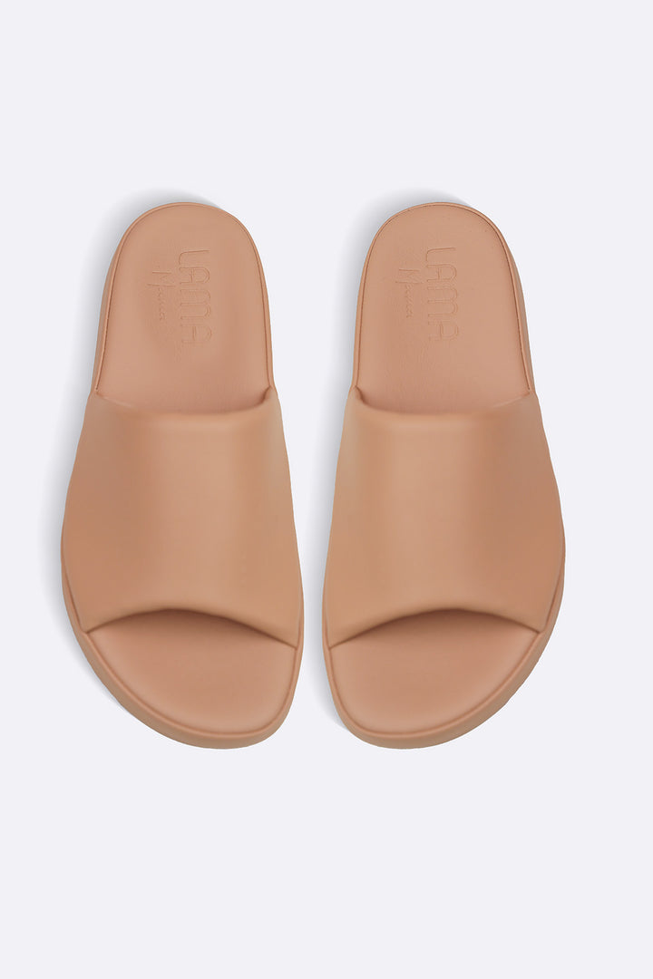 BEIGE PILLOW SOFT MAMA SLIDES