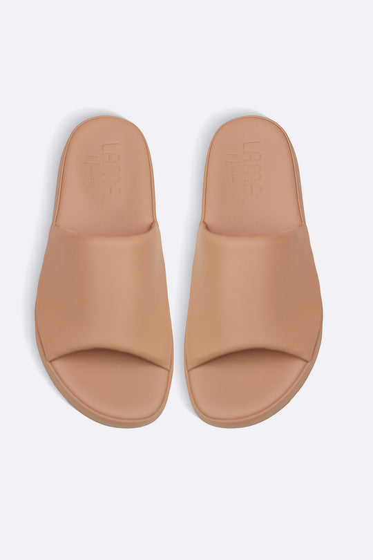 BEIGE PILLOW SOFT MAMA SLIDES