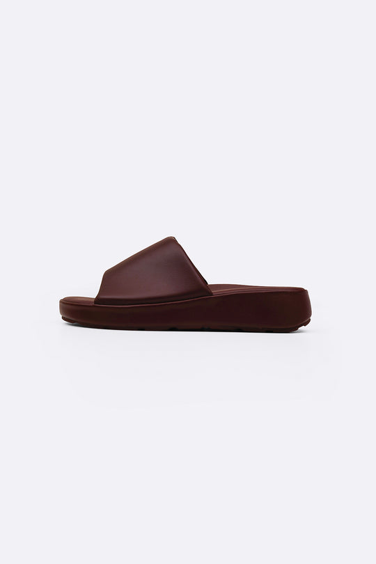 BURGUNDY PILLOW SOFT MAMA SLIDES