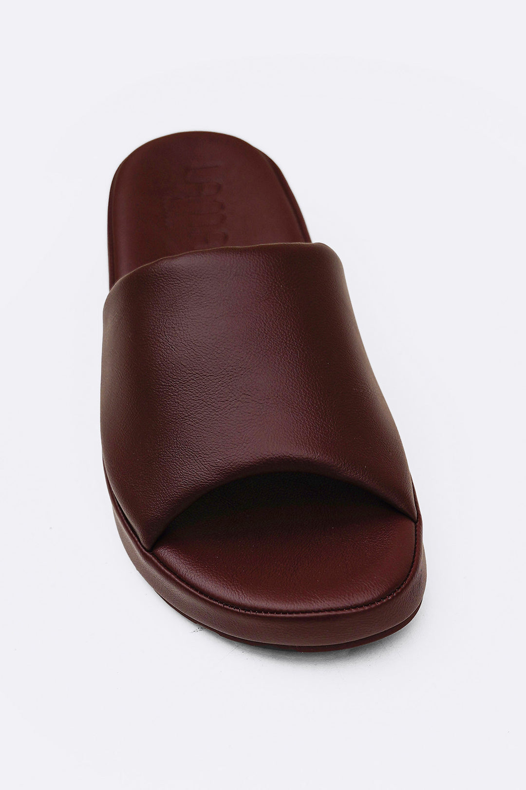 BURGUNDY PILLOW SOFT MAMA SLIDES