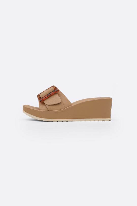 KHAKI LIGHTWEIGHT MAMA WEDGES
