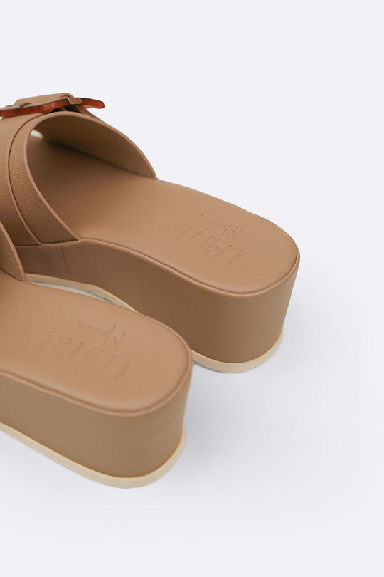 KHAKI LIGHTWEIGHT MAMA WEDGES