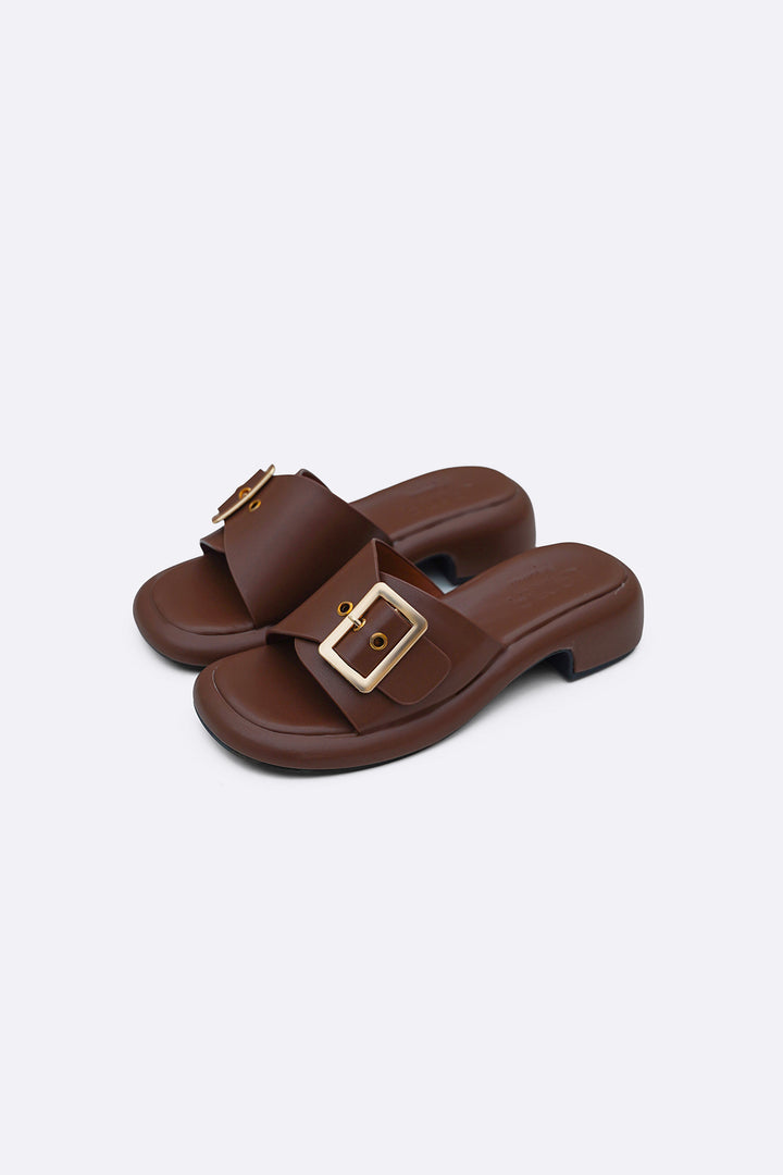 COFFEE BUCKLE MAMA SLIDES