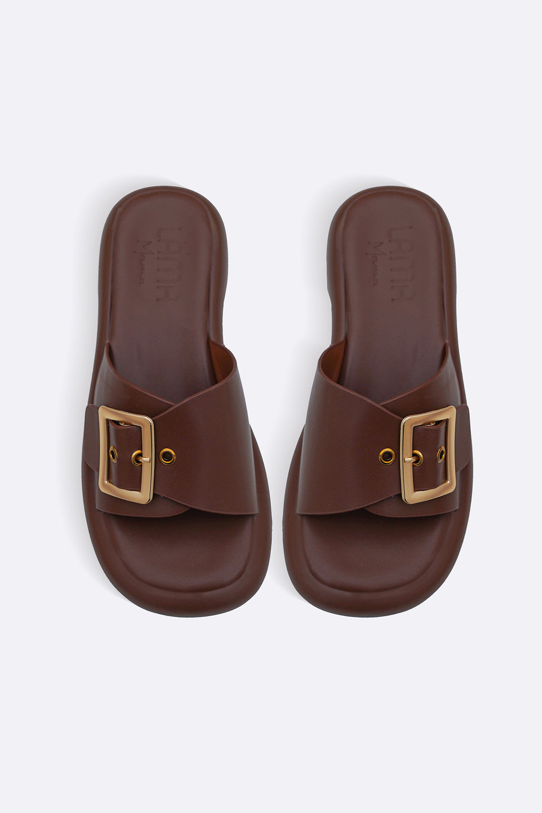 COFFEE BUCKLE MAMA SLIDES