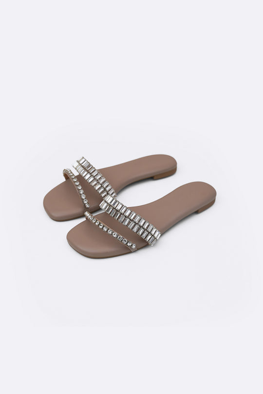 TAUPE CLOUD FESTIVE SLIDES