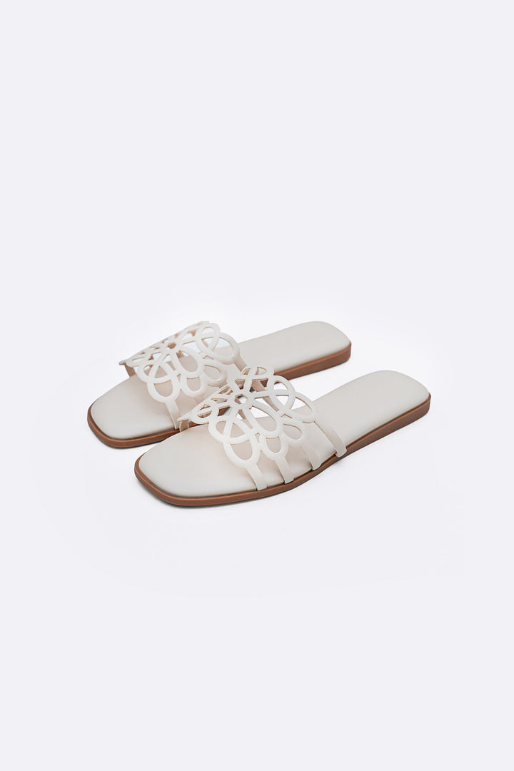 OFF WHITE SUN LOOP SLIDES