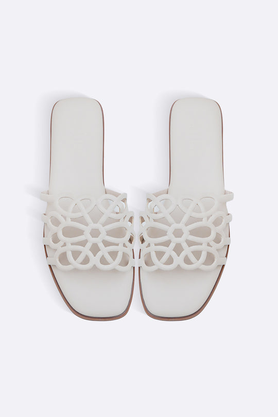 OFF WHITE SUN LOOP SLIDES