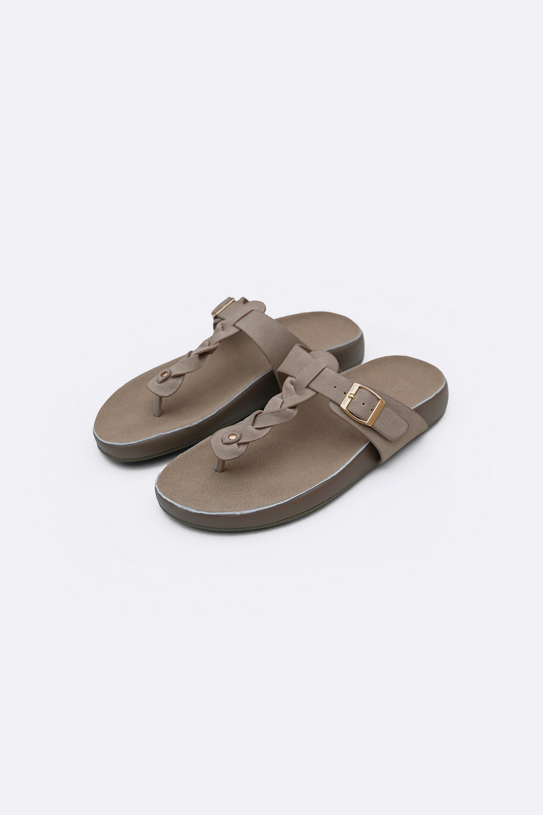 BEIGE BRAID MAMA FLOPS