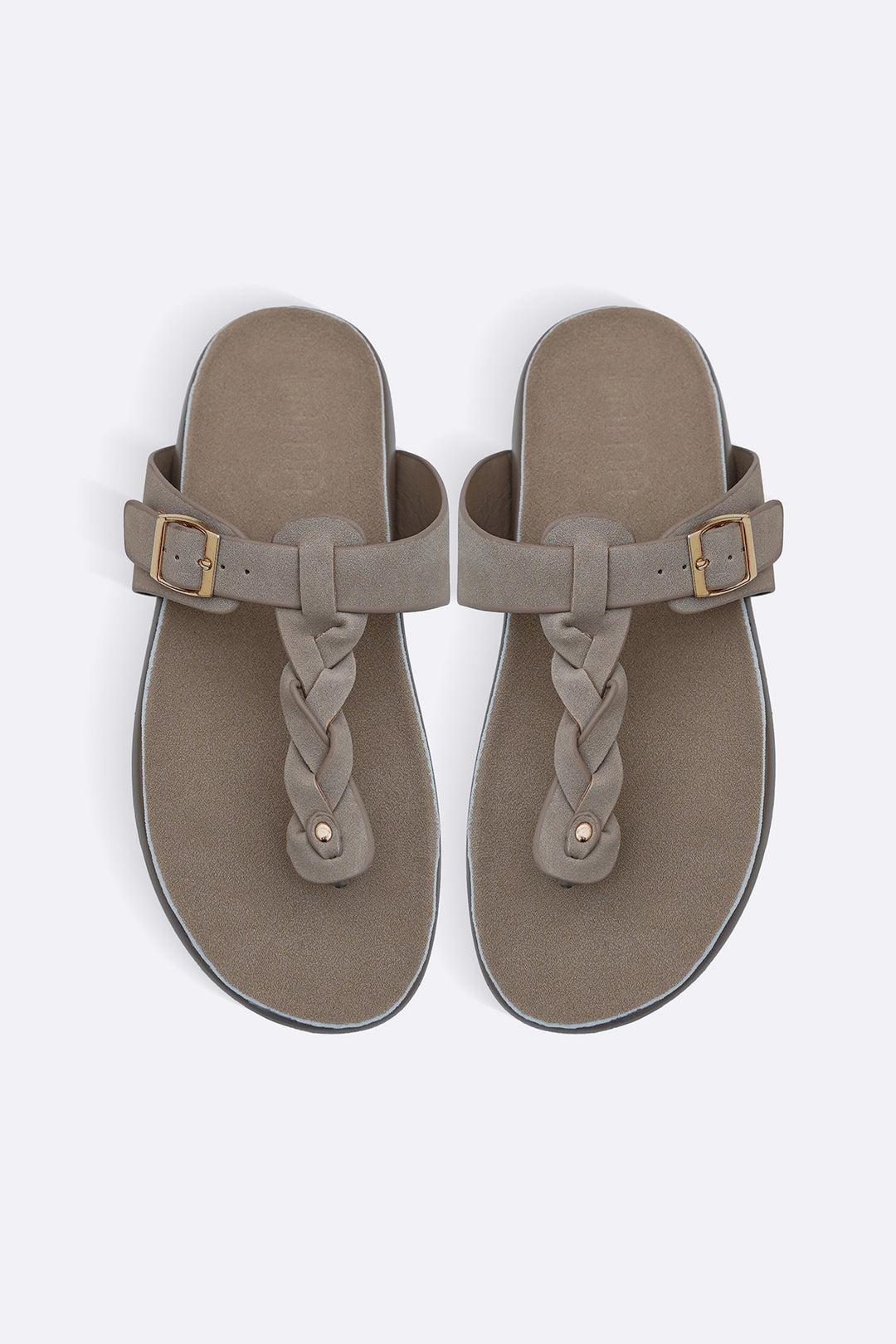 BEIGE BRAID MAMA FLOPS